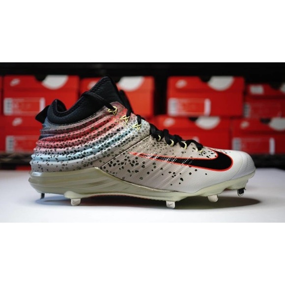 rainbow baseball cleats